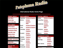 Tablet Screenshot of pateplumaradio.com